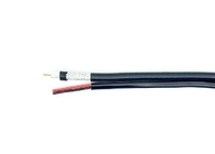 144*0.12AL Braiding USA Standard Rg6 Siamese Cable , Coaxial Cable For CCTV