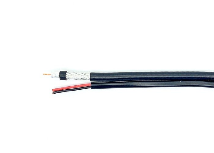 RG6U/144 USA Standard RG59 Coax Siamese Cable , RG59 Siamese Cable 1000 Ft
